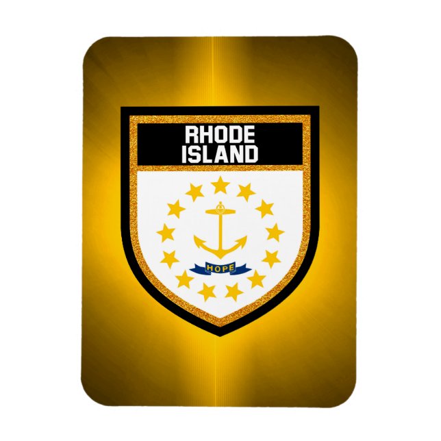 Rhode Island Flag Magnet (Vertical)