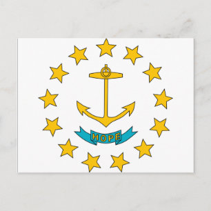 Rhode Island Flag Postcard