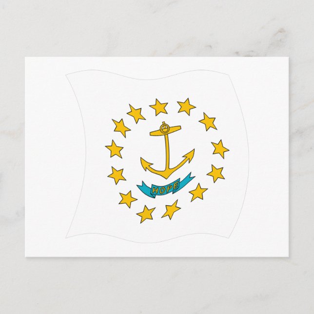 Rhode Island Flag Postcard (Front)