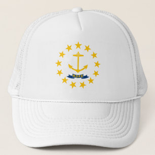 RHODE ISLAND FLAG TRUCKER HAT