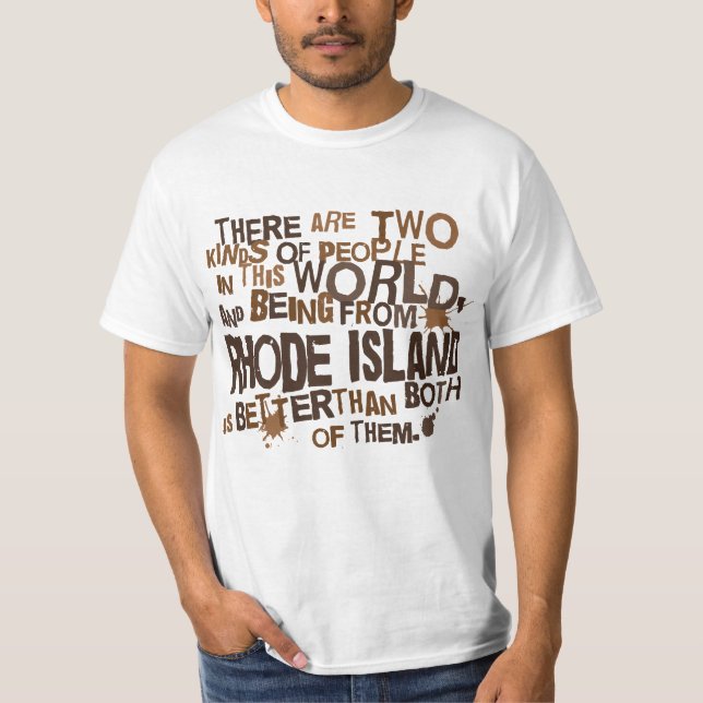 Rhode Island (Funny) Gift T-Shirt (Front)