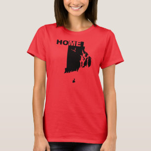 Rhode Island Home Away From State T-Shirt Tees