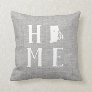 Rhode Island Home State Throw Pillow