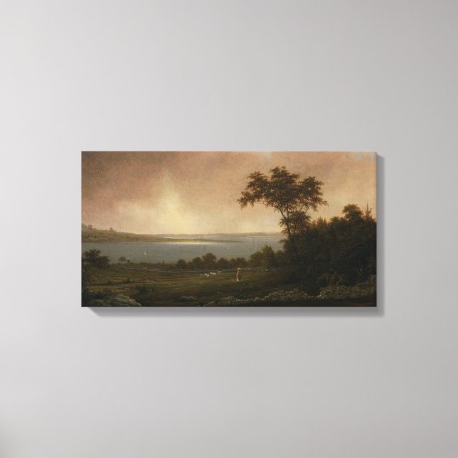 Rhode Island Landscape by Martin Johnson Heade Canvas Print (Front)