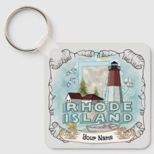 Rhode Island  Lighthouse  Keychain