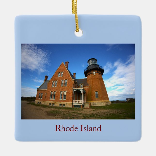 Rhode Island Lighthouse Ornament (Front)