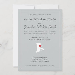 Rhode Island Love - Customizable Wedding Invite