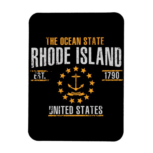 Rhode Island Magnet (Vertical)