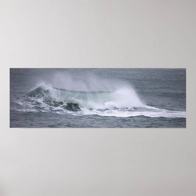 Rhode Island Ocean Waves Poster (Front)