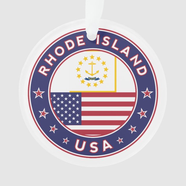 Rhode Island Ornament (Front)