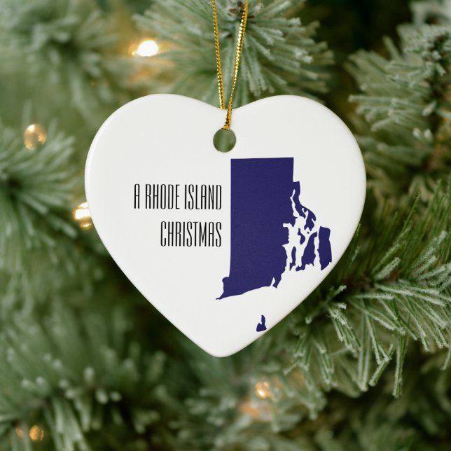 Rhode Island ornement de Noël personnalisé (Arbre)