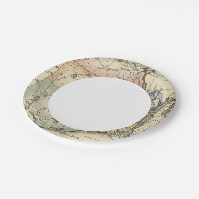 Rhode Island Paper Plate (Angled)