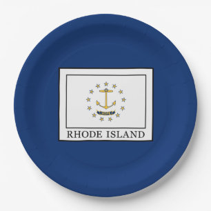 Rhode Island Paper Plate