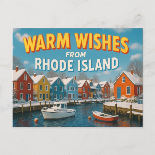 RHODE ISLAND Postcard (Front)