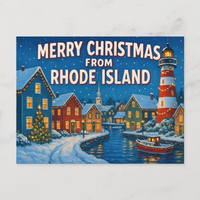 RHODE ISLAND Postcard (Front)