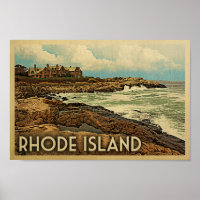 Rhode Island Poster Vintage Travel Poster