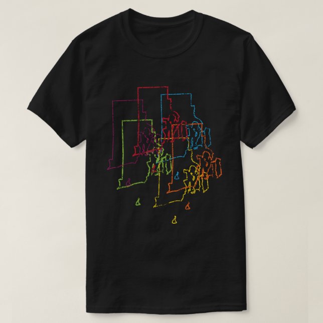 rhode island pride blur T-Shirt (Design Front)