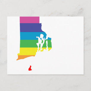 rhode island rainbow postcard