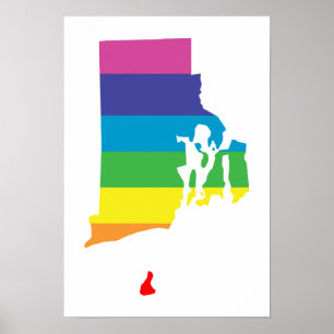 rhode island rainbow poster