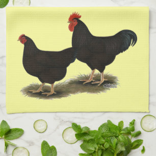 Rhode Island Red Bantams Kitchen Towel