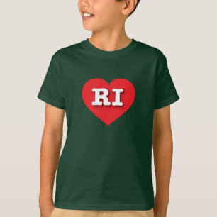 Rhode Island Red Heart - I love RI T-Shirt