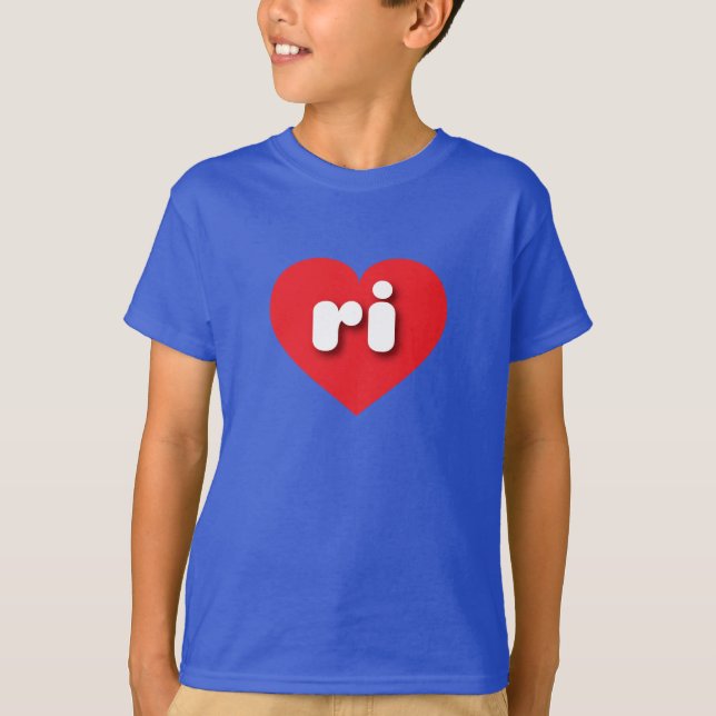 Rhode Island red heart - I love ri T-Shirt (Front)