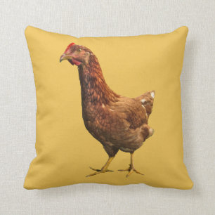 Rhode Island Red Hen Chicken Pillow