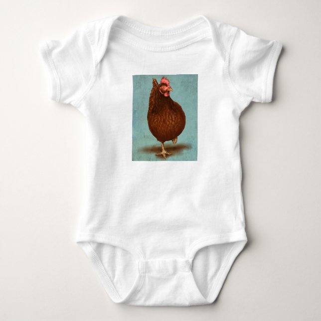 Rhode Island Red Hen Shirts for Kids (Front)