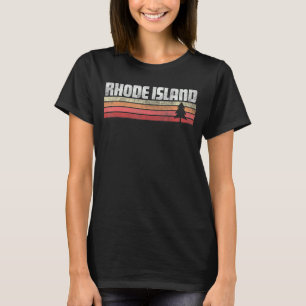 Rhode Island Retro Style Vintage 70s 80s 90s T-Shirt