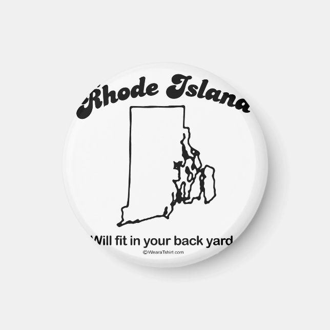 RHODE ISLAND - "RHODE ISLAND STATE MOTTO" T-shirts Magnet (Front)