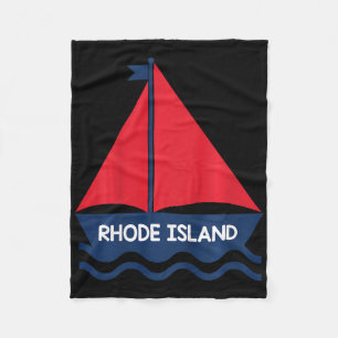 Rhode Island Sailing Boat Boys Girls Toddler  Fleece Blanket