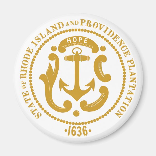 Rhode Island sign Magnet (Front)