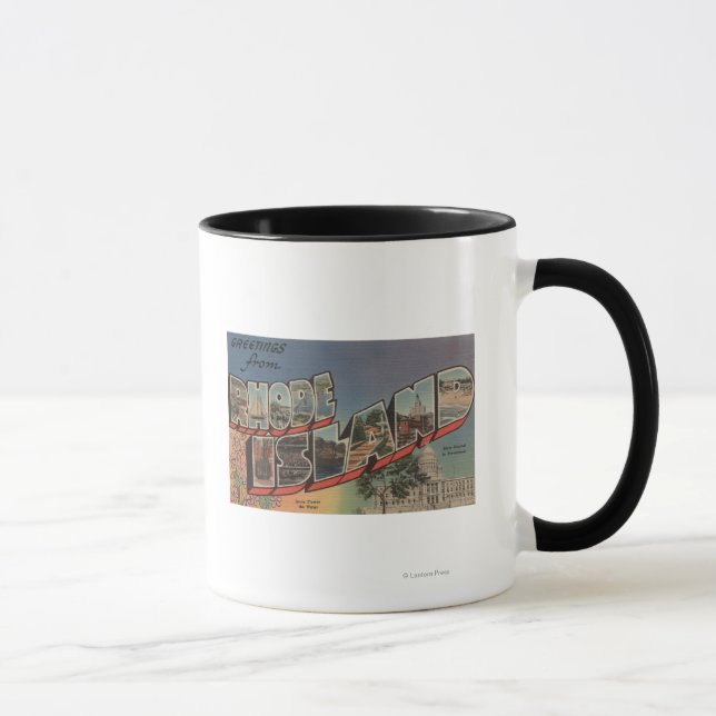 Rhode Island (State Capital/Flower) Mug (Right)