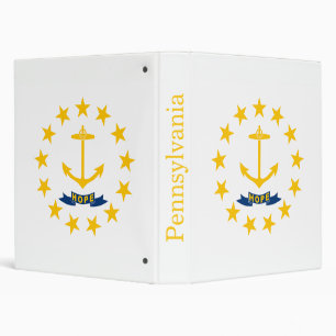 Rhode Island State Flag Binder