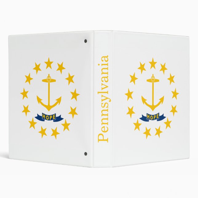 Rhode Island State Flag Binder (Background)