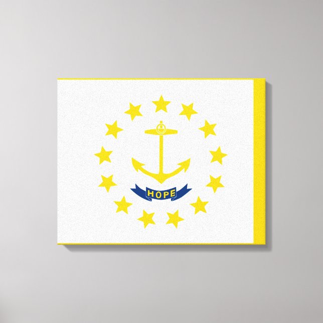 Rhode Island State Flag Design Canvas Print (Front)