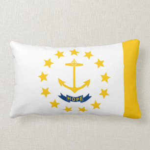Rhode Island State Flag Design Lumbar Pillow