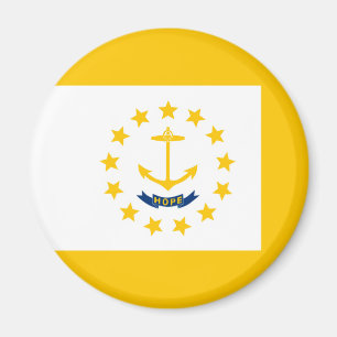 Rhode Island State Flag Design Magnet