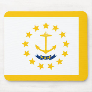 Rhode Island State Flag Design Mouse Pad