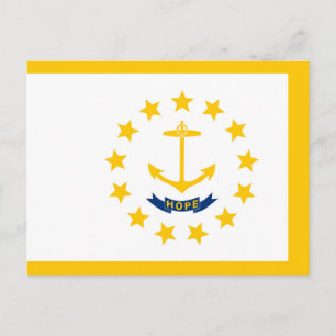 Rhode Island State Flag Design Postcard