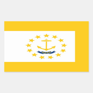 Rhode Island State Flag Design Sticker