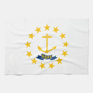 Rhode Island State Flag Kitchen Towel