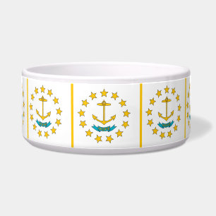 Rhode Island State Flag Pet Bowl