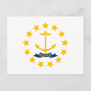 Rhode Island State Flag Postcard