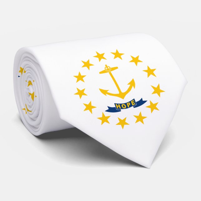 Rhode Island State Flag Tie (Rolled)