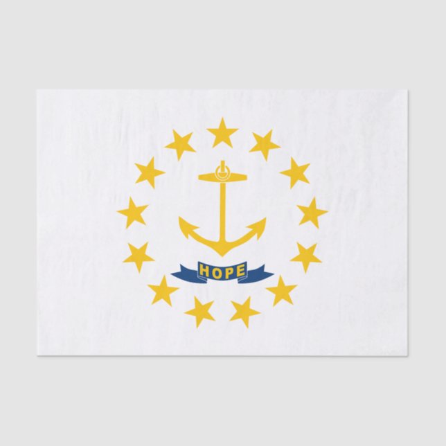 Rhode Island State Flag Tissue Paper (Front)