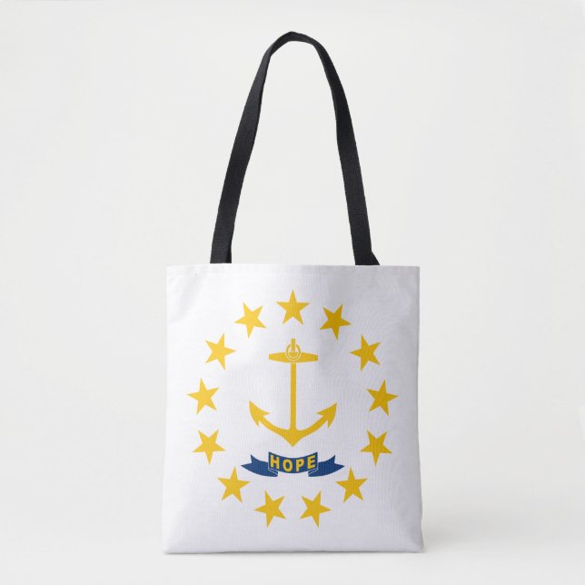 Rhode Island State Flag Tote Bag (Front)