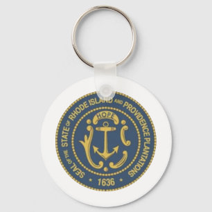 Rhode Island State Seal Keychain