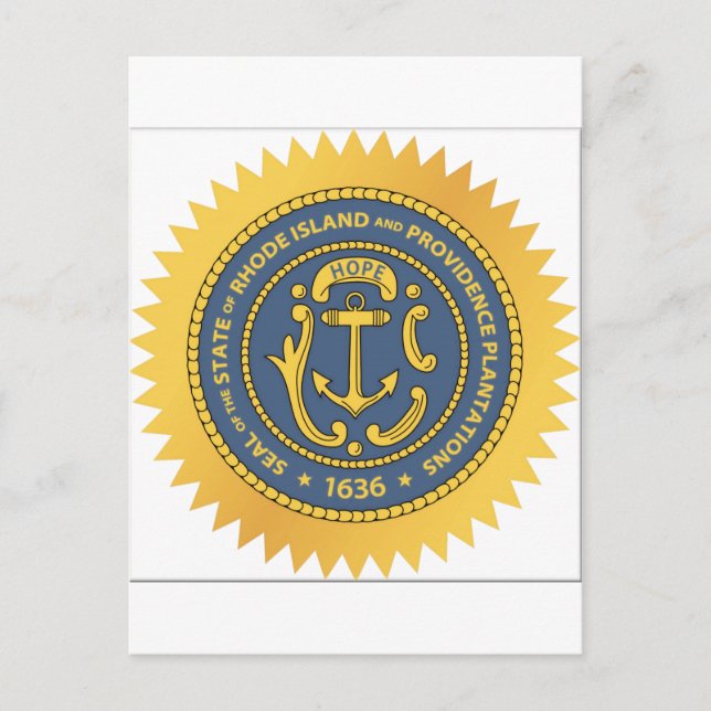 Rhode Island State Seal Postcard (Front)