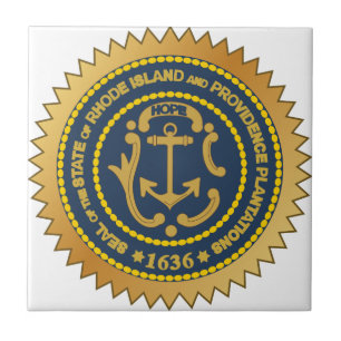Rhode Island State Seal Tile